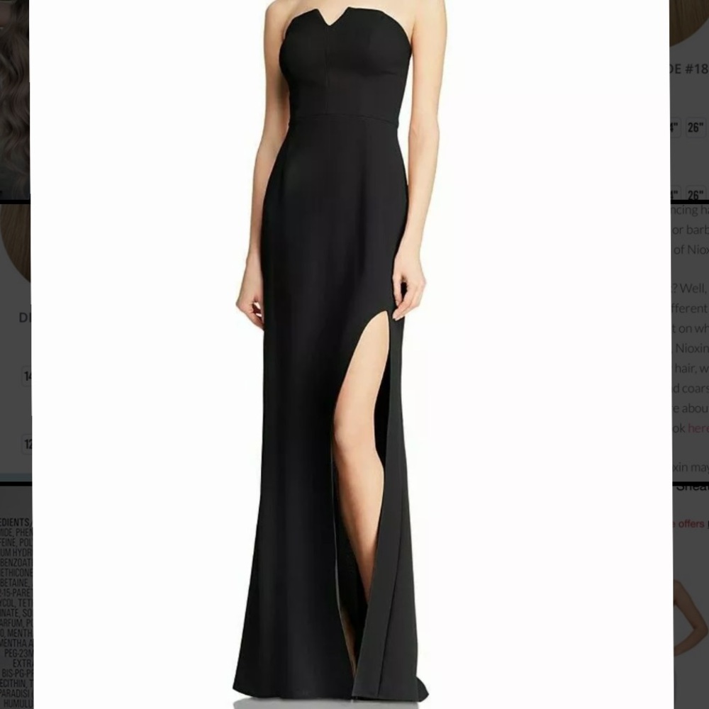 Aqua Crepe Bustier Gown MSRP $248